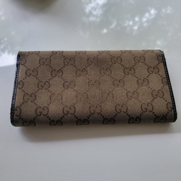 GUCCI Lovely Heart GG Logo Long Bifold Wallet Wallet - Picture 2 of 16